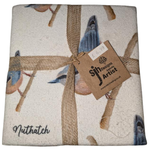 (RTC) WBC Nuthatch Tea Towel - SJH Designs