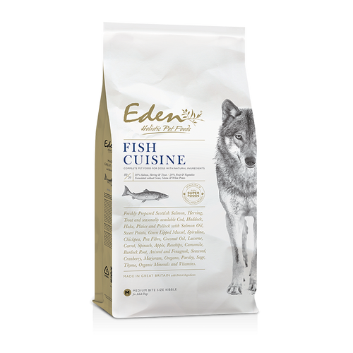 Eden 80/20 - Fish Cuisine - Medium Kibble Dry Dog Food 12kg