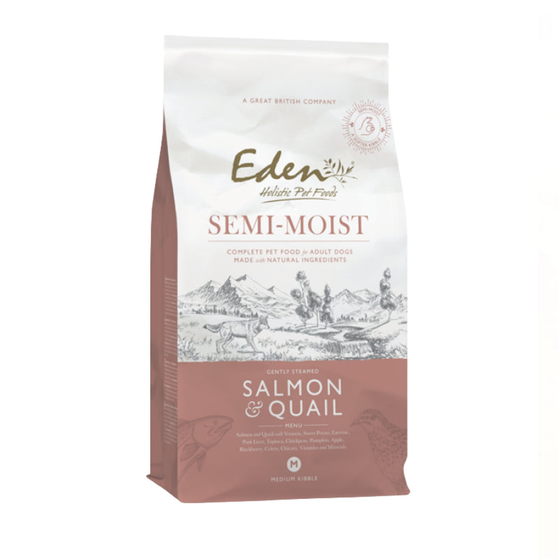 Load image into Gallery viewer, Eden semi-moist dog food Salmon &amp; Quail 10kg
