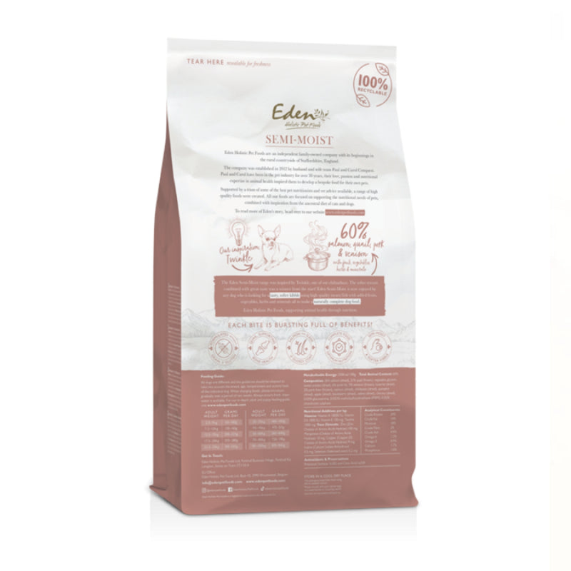 Load image into Gallery viewer, Eden Semi-Moist Dog Food – Salmon &amp; Quail 10kg

