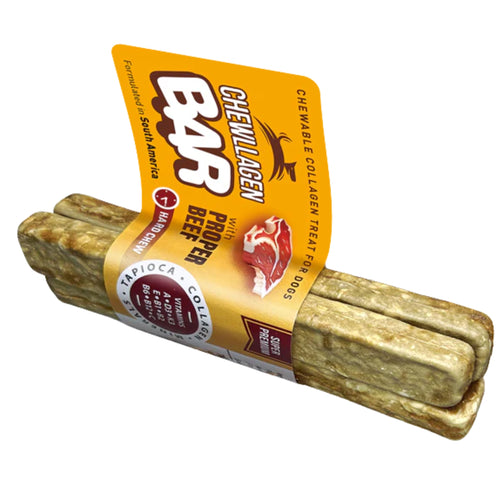 Chewllagen Beef Bars small size 3‑pack collagen dog treats