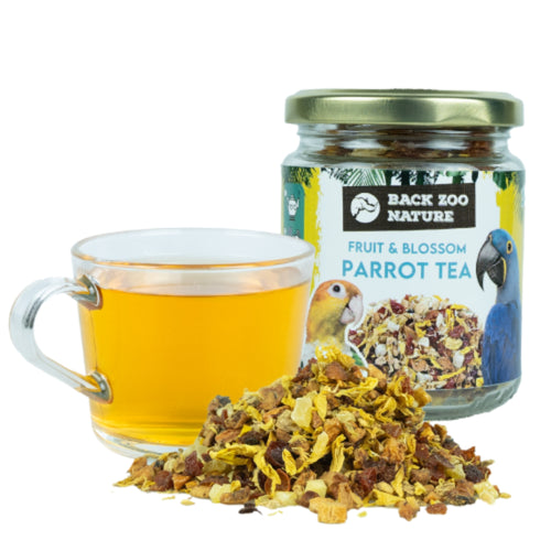 Back Zoo Nature Parrot Fruit & Blossom Tea – fruity and floral herbal blend for parrots (80g)