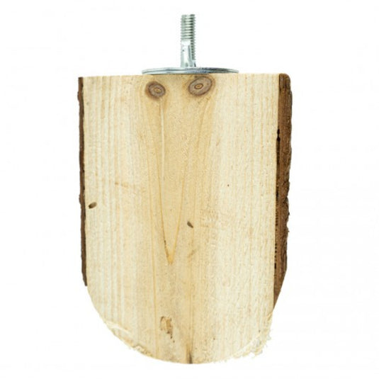 Back Zoo Nature Wood Slice Perch Small – Natural Corner & Rest Platform for Small Birds & Rodents