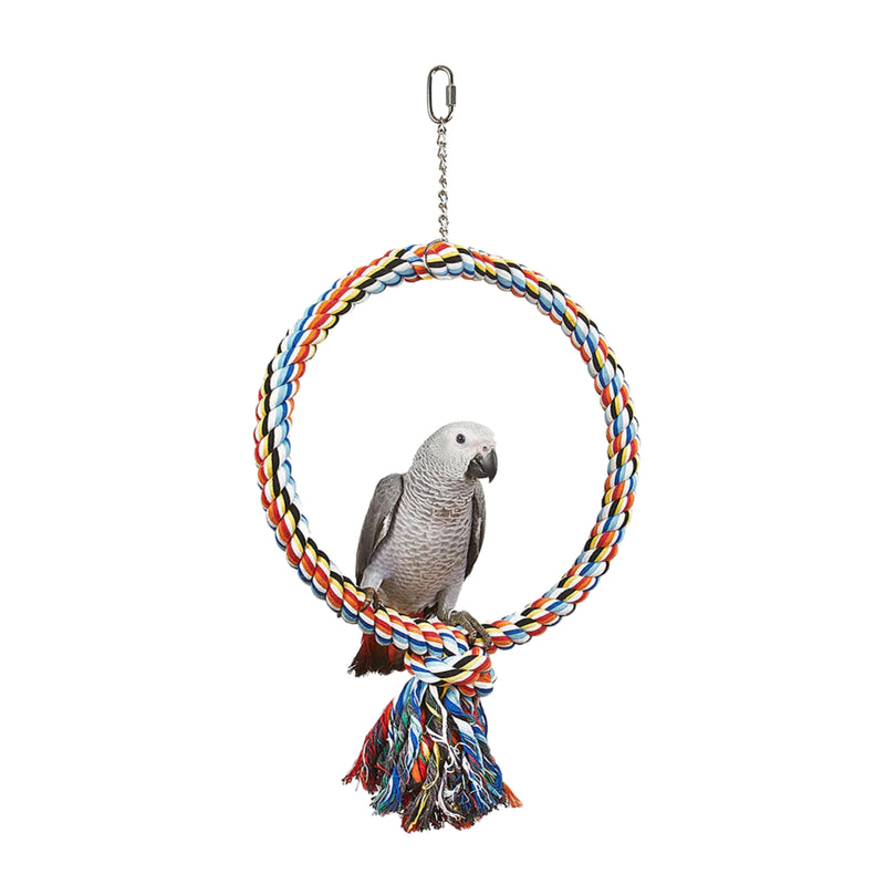 Load image into Gallery viewer, Coloured Ring – Durable and vibrant bird toy designed for chewing, foraging, and beak maintenance, ideal for small to medium-sized birds.
