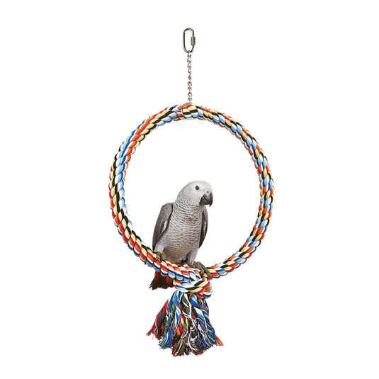 Coloured Ring – Durable and vibrant bird toy designed for chewing, foraging, and beak maintenance, ideal for small to medium-sized birds.