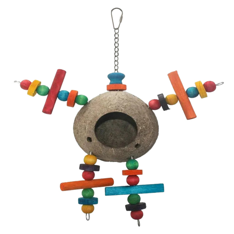 Load image into Gallery viewer, Alien Robot – Colourful and durable bird toy designed for chewing, mental stimulation, and play, ideal for small to medium-sized birds.
