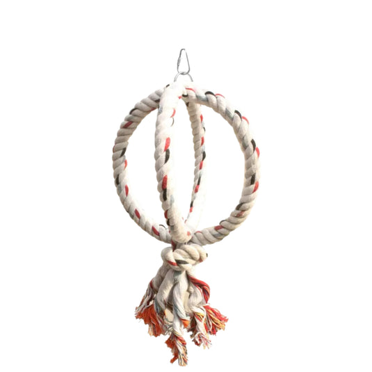 Duo Rings – Durable, interactive bird toy with rings for chewing and foraging, ideal for medium-sized birds.