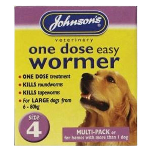 Johnson's Dog Wormer Up To 80kg